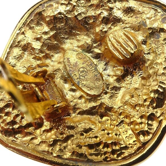 Chanel Earrings Clip-On Gold - Picture 4 of 5